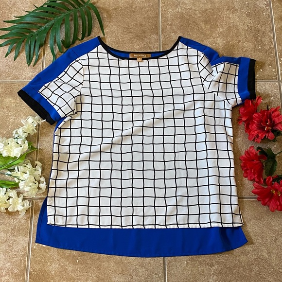 🥂 Color Block Abstract blouse - Picture 2 of 6